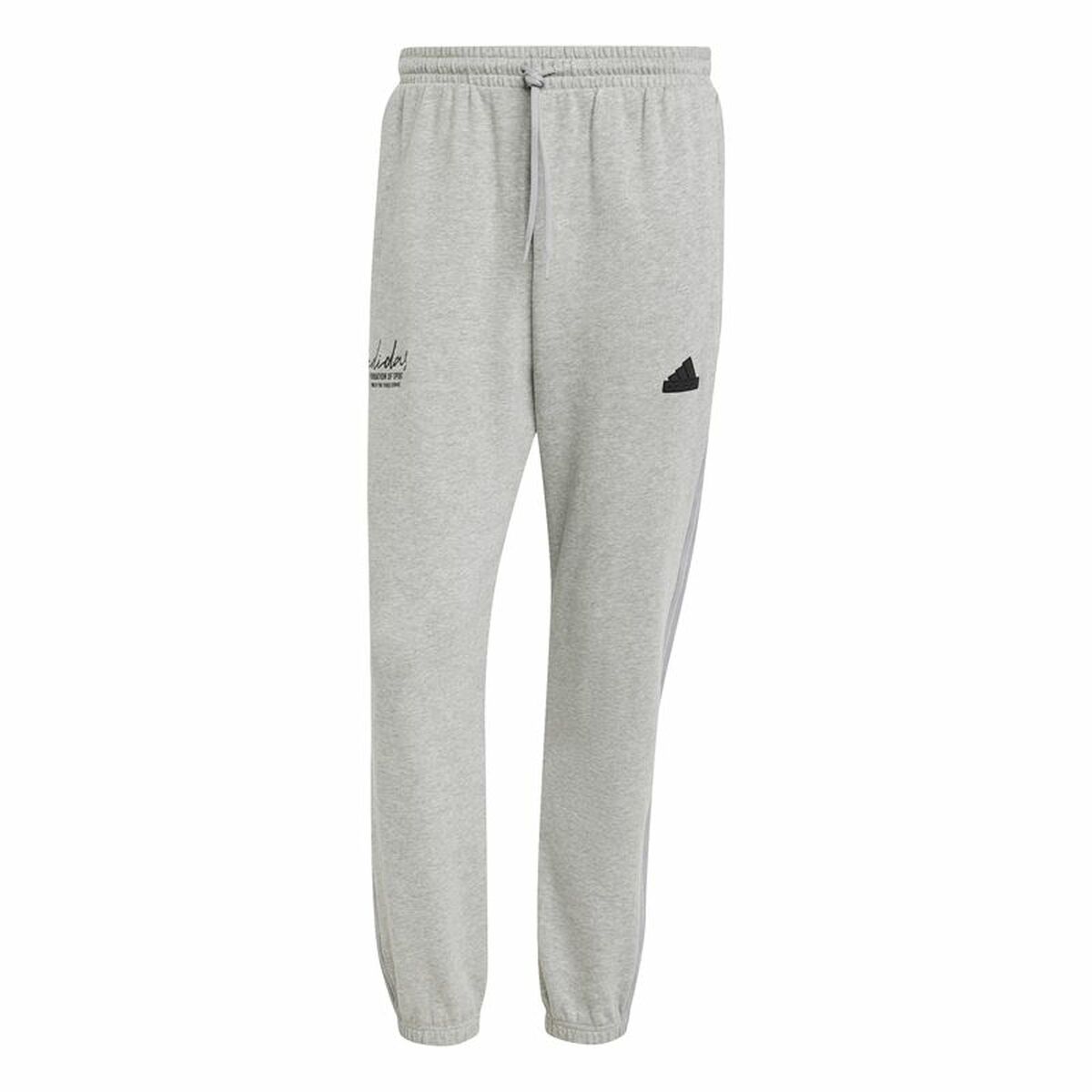 Pantalone Lungo Sportivo Adidas Brand Love French Terry Grigio Uomo Taglia:XL