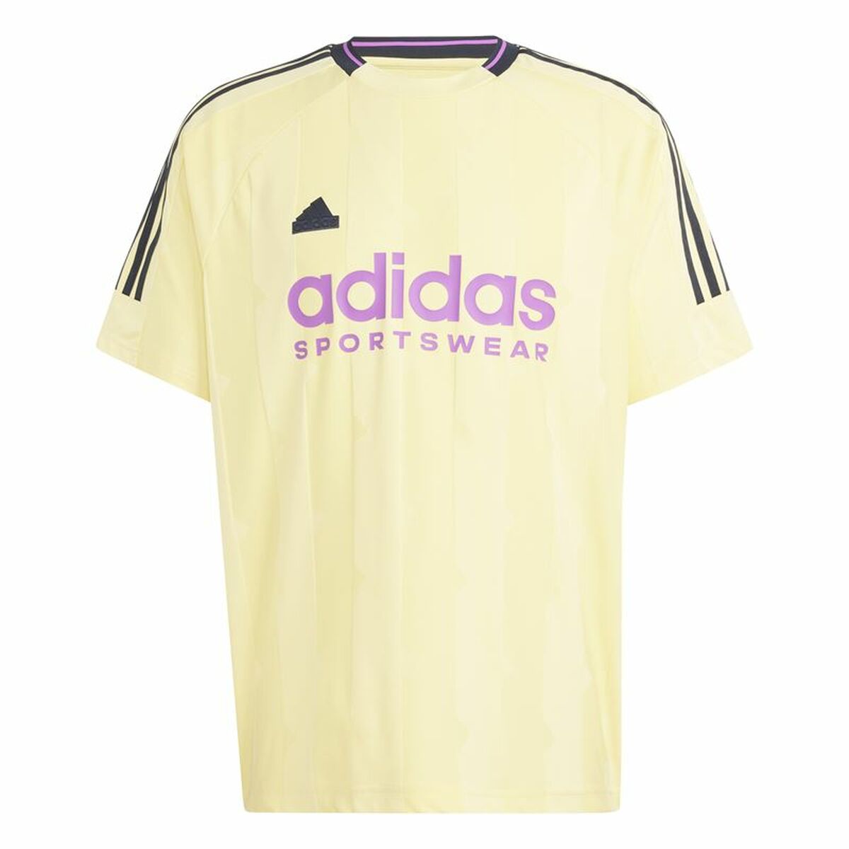 Maglia a Maniche Corte Uomo Adidas House Of Tiro Jacquard Giallo Taglia:L