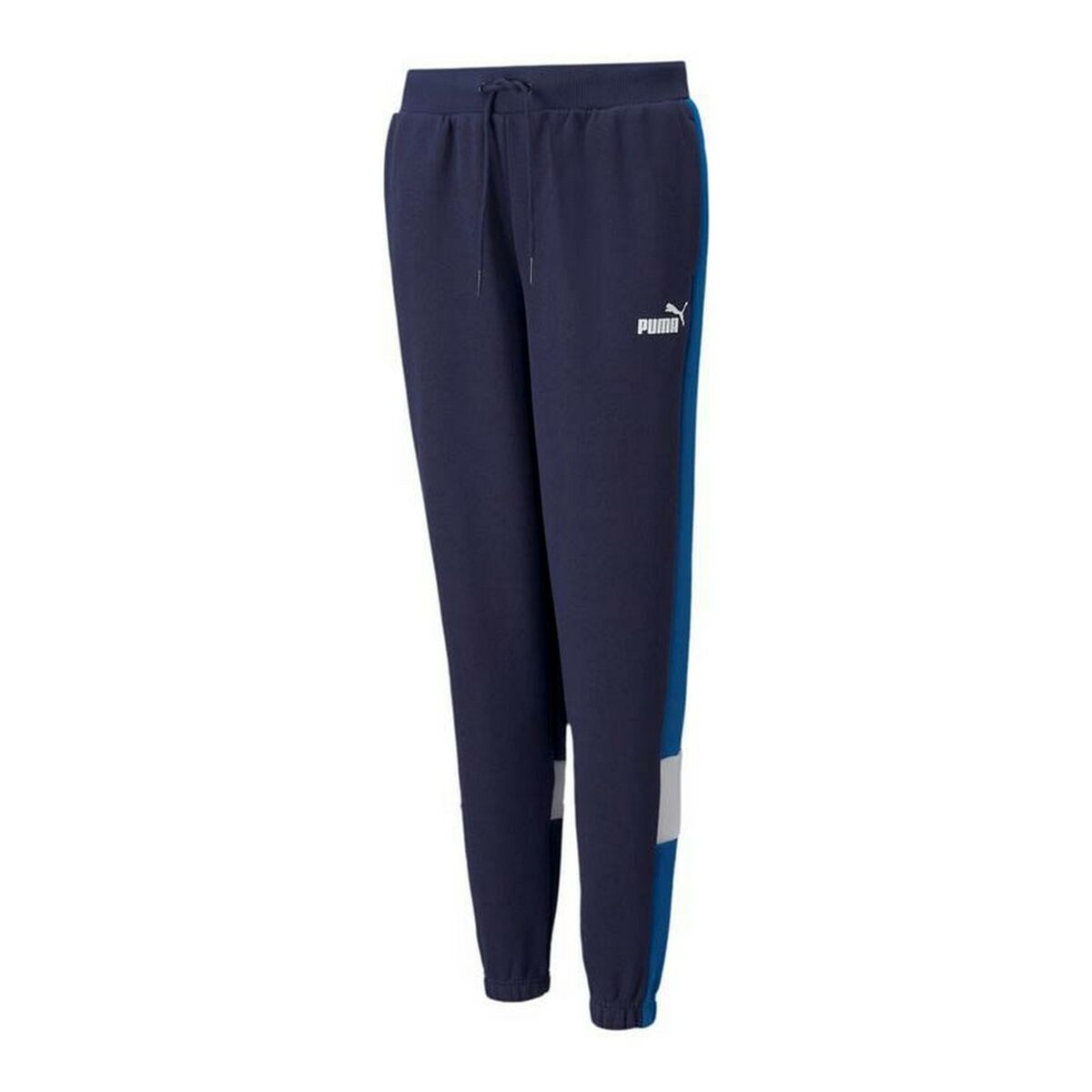 Pantalone di Tuta per Bambini Puma Essential+ Colorblock Blu scuro Taglia:11-12 Anni