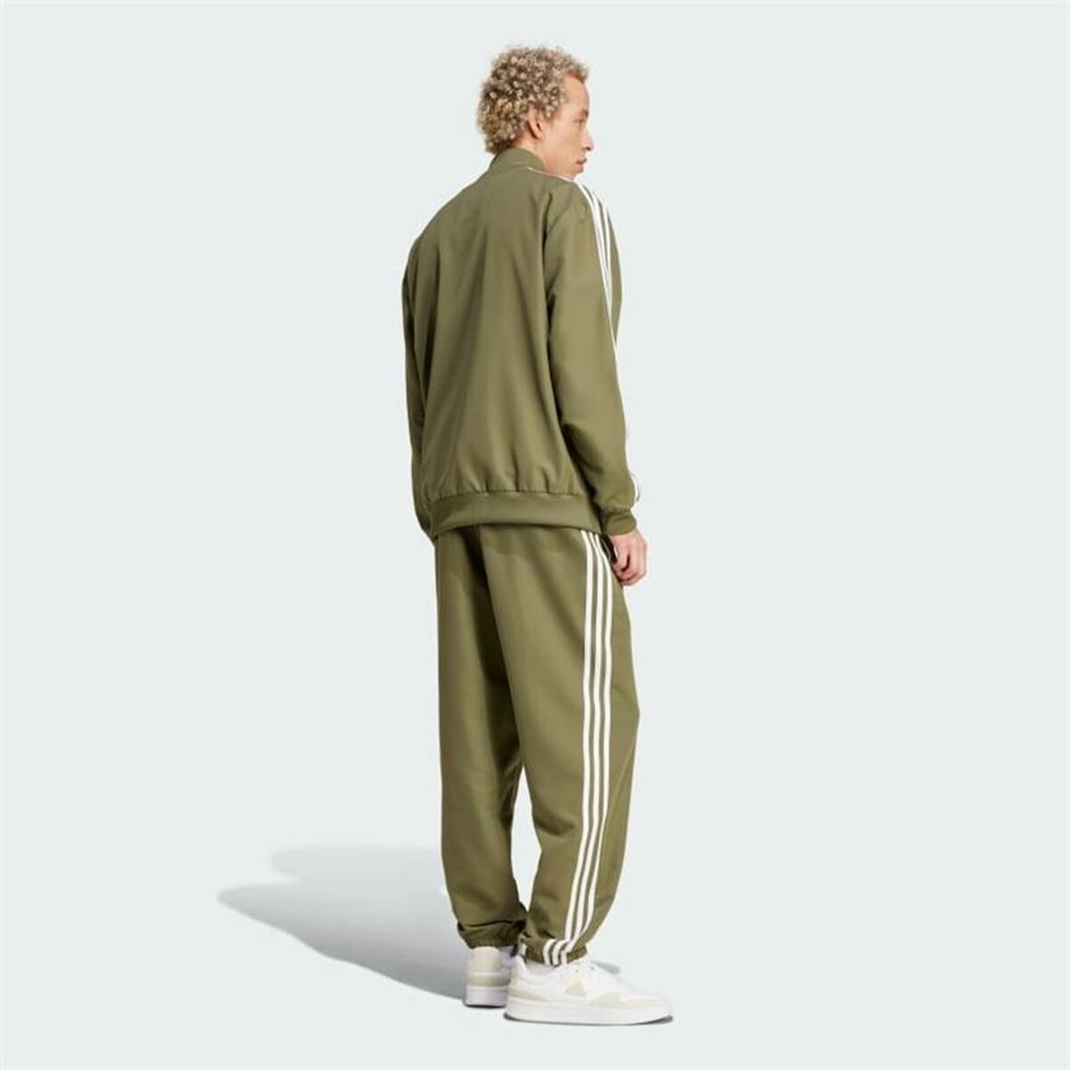 Tuta Adidas Basic 3S Woven Verde Uomo Taglia:S - Image 3