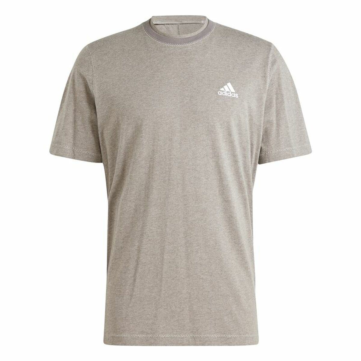 Maglia a Maniche Corte Uomo Adidas Seasonal Essentials Marrone Grigio chiaro Taglia:M