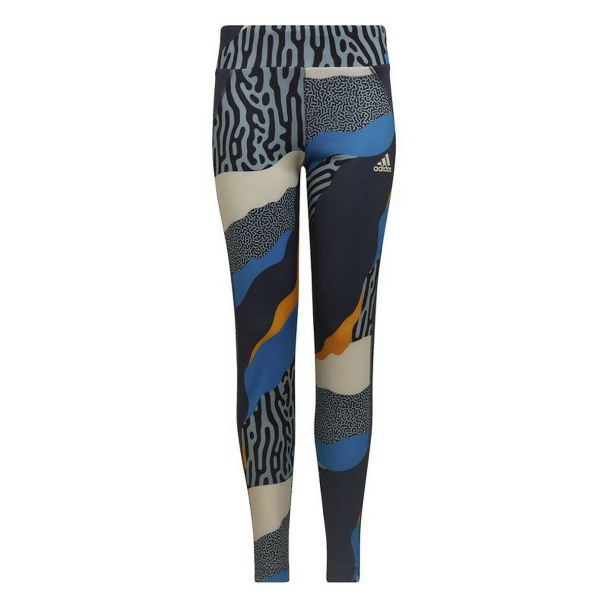 Leggings Sportivi per Bambini Adidas Multicolore Azzurro Taglia:14-15 Anni