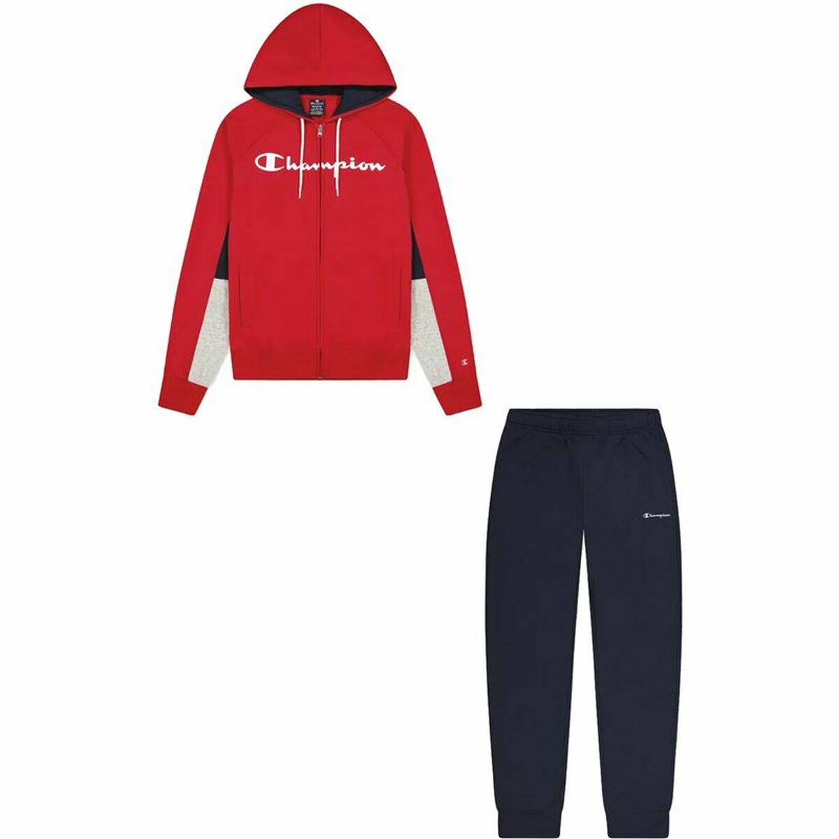 Tuta per Adulti Champion Rosso Con cappuccio Taglia:S