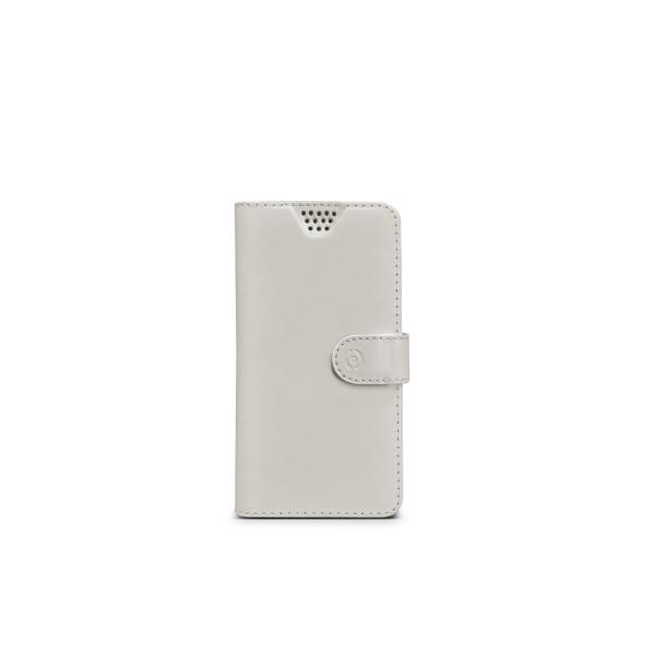 Custodia per Cellulare Celly WALLYUNIMWH Bianco Universal