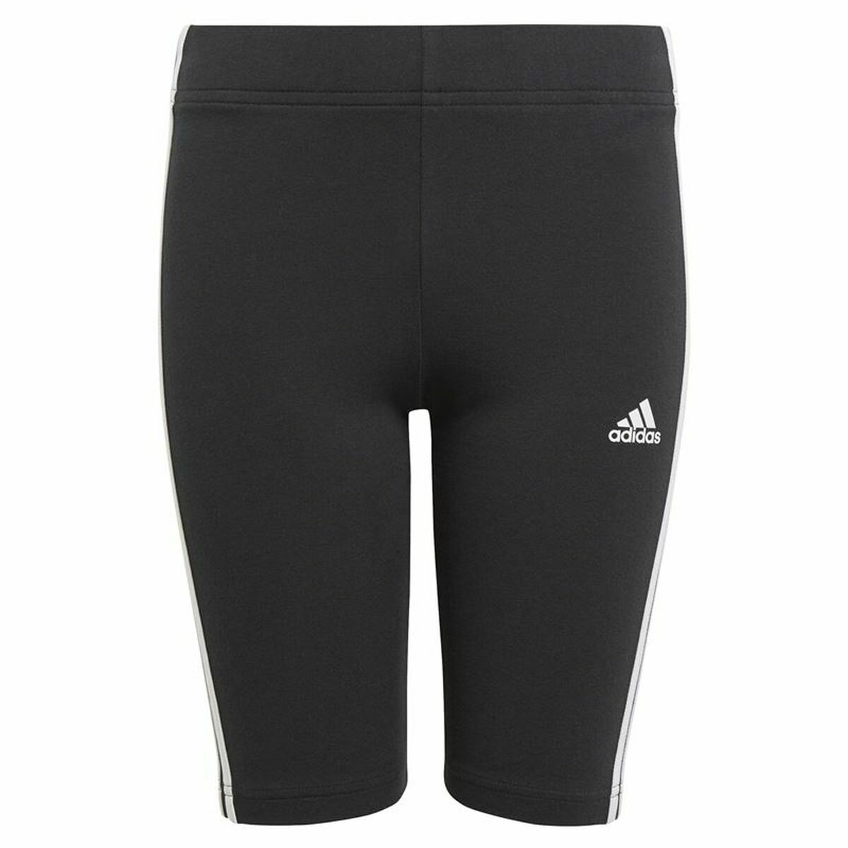 Leggings Sportivi per Bambini Adidas Essentials 3 Stripes Nero Taglia:9-10 Anni