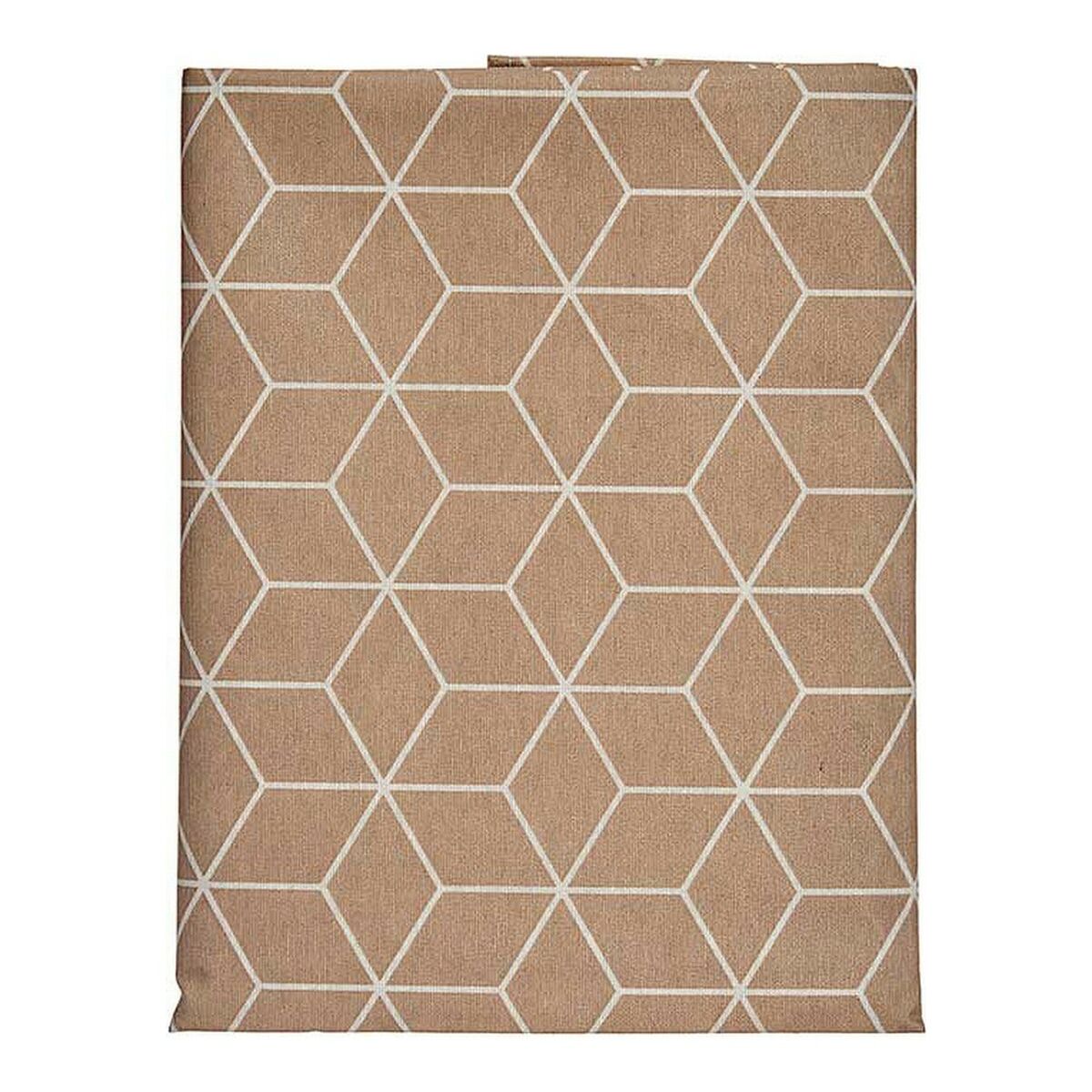 Tovaglia Kinvara CUBIC-26195-3 Bianco Beige Tela