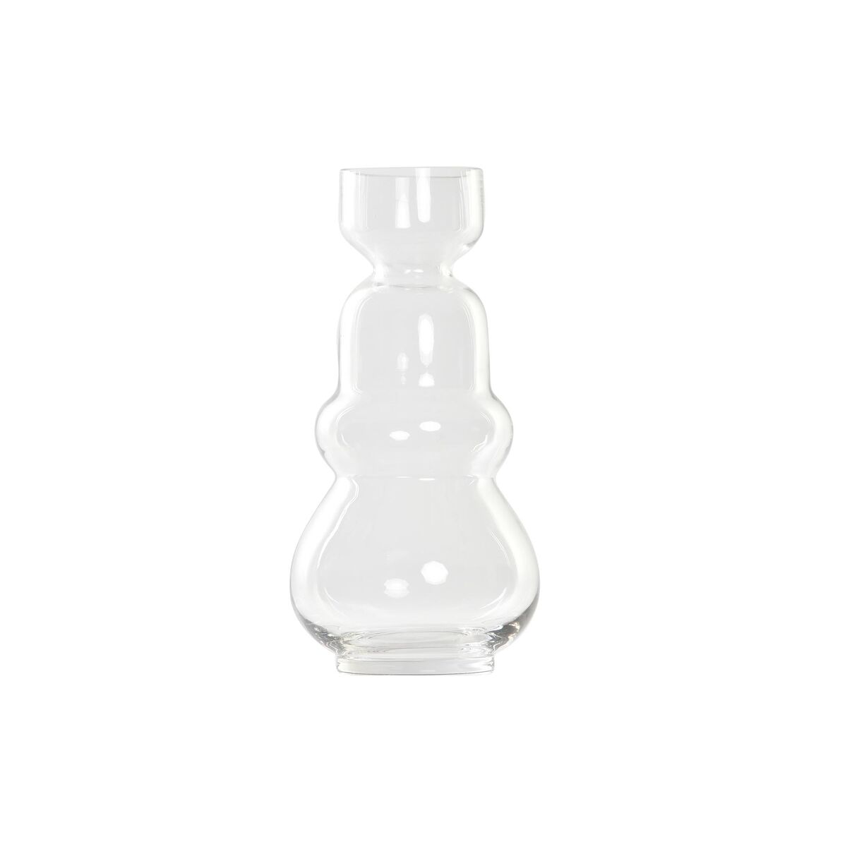 Vaso DKD Home Decor Cristallo Trasparente Moderno (14 x 14 x 30 cm)