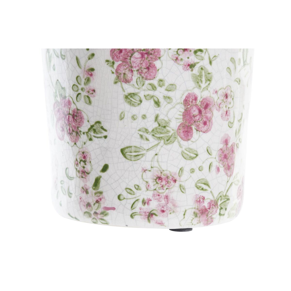 Vaso DKD Home Decor Bianco Verde Rosso Granato Gres Shabby Chic (14 x 14 x 25 cm) - Image 3