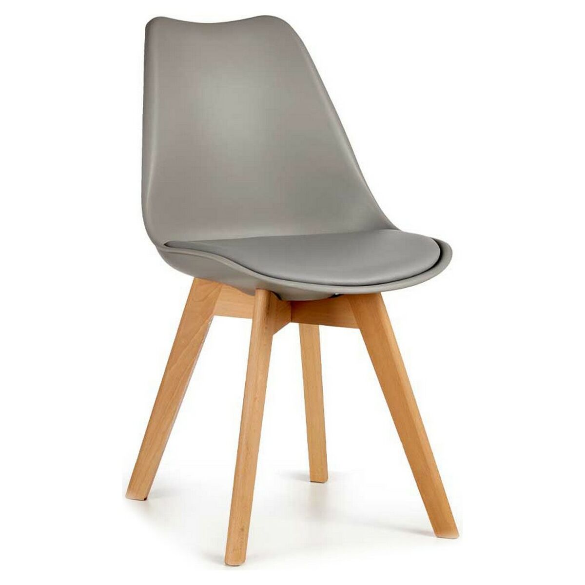 Sedia da Sala da Pranzo Gift Decor Marrone Grigio Marrone Chiaro Legno Plastica 42 x 80 x 50 cm