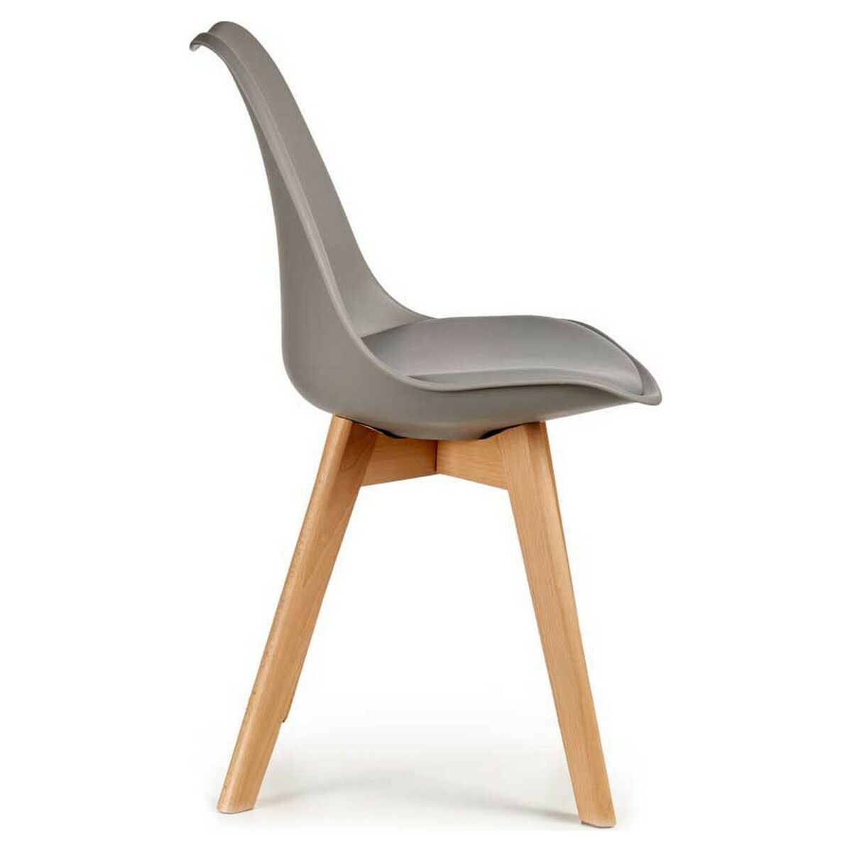 Sedia da Sala da Pranzo Gift Decor Marrone Grigio Marrone Chiaro Legno Plastica 42 x 80 x 50 cm - Image 3