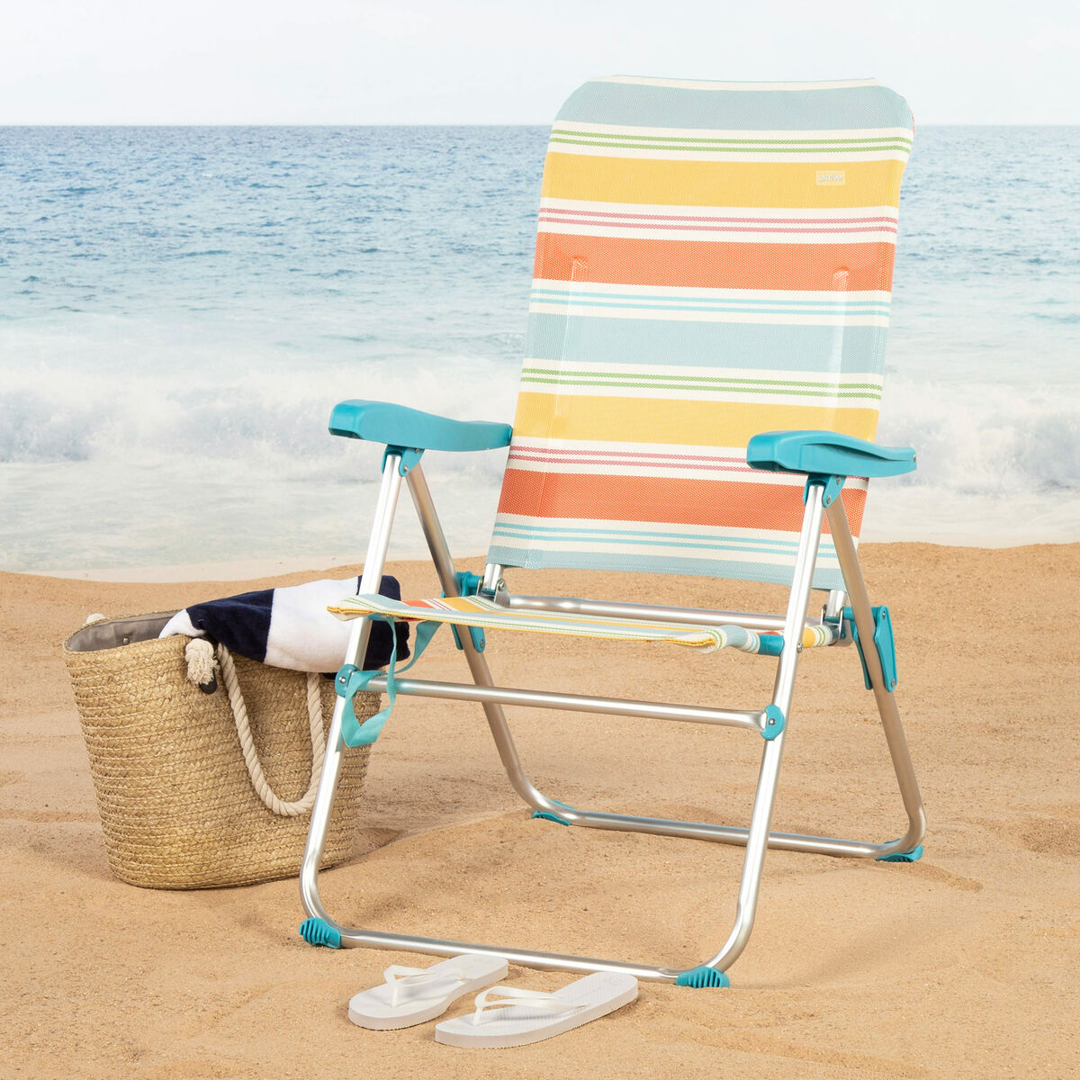 Sedia da Spiaggia Aktive 48 x 95 x 65 cm (4 Unità) - Image 3