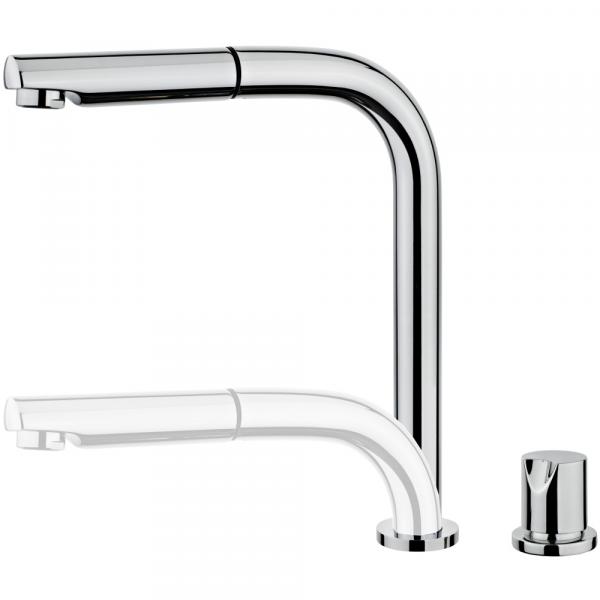 Rubinetto Monocomando Teka AUK 983 Argento Metallo Acciaio