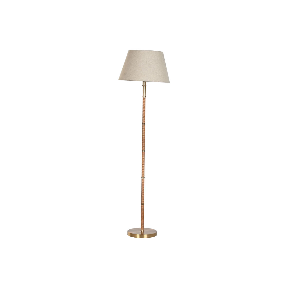 Lampada da Terra Home ESPRIT Beige Dorato Naturale 50 W 220 V 42 x 42 x 154 cm