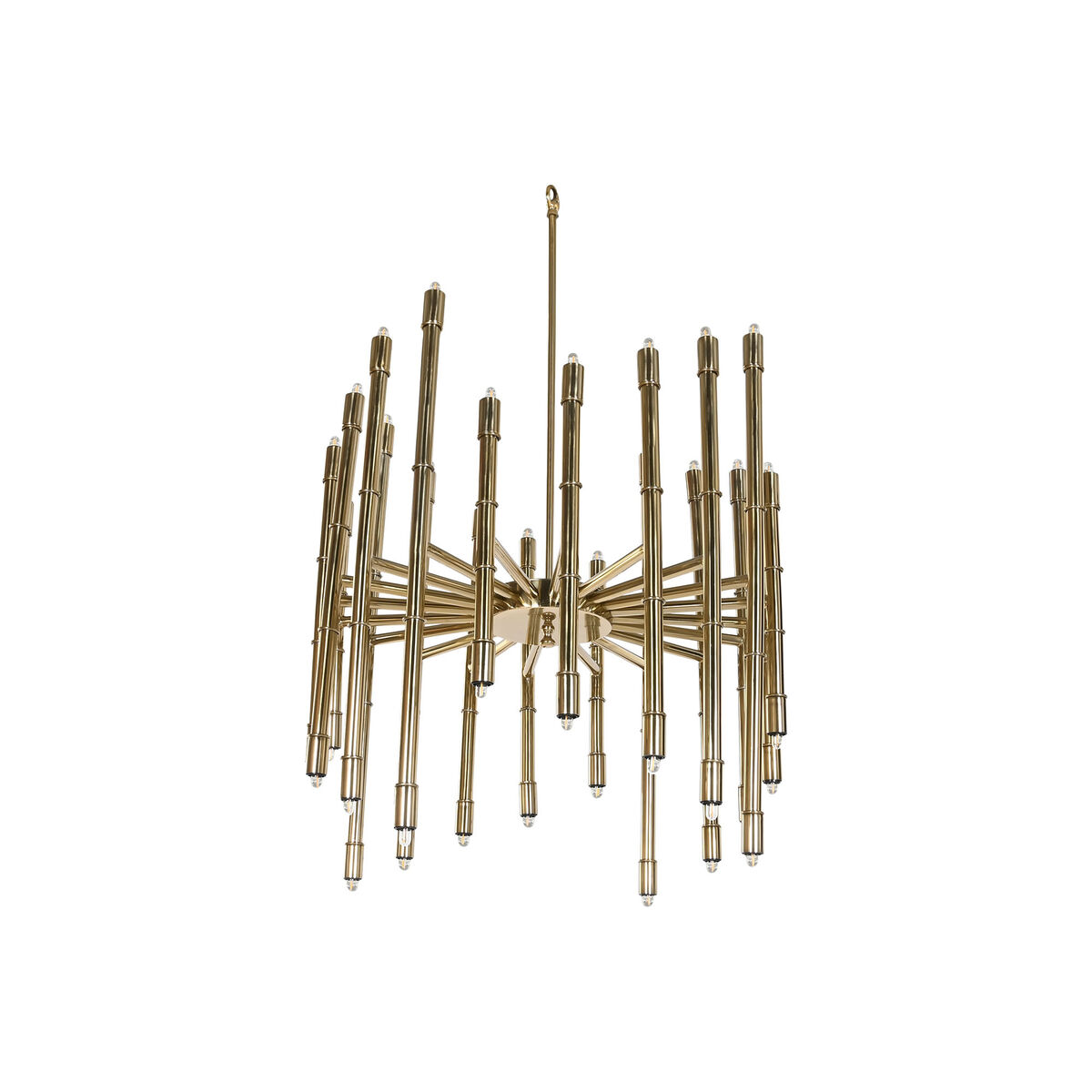 Lampadario Home ESPRIT Dorato Metallo Acciaio 74 x 74 x 138 cm - Image 3