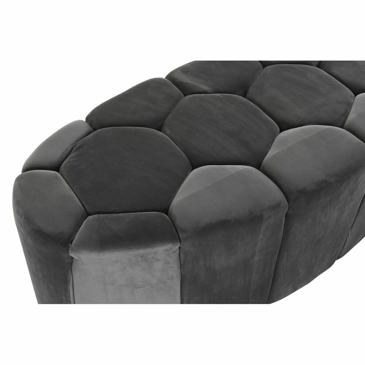 Panca DKD Home Decor Grigio Legno MDF 125 x 53 x 46,5 cm - Image 5