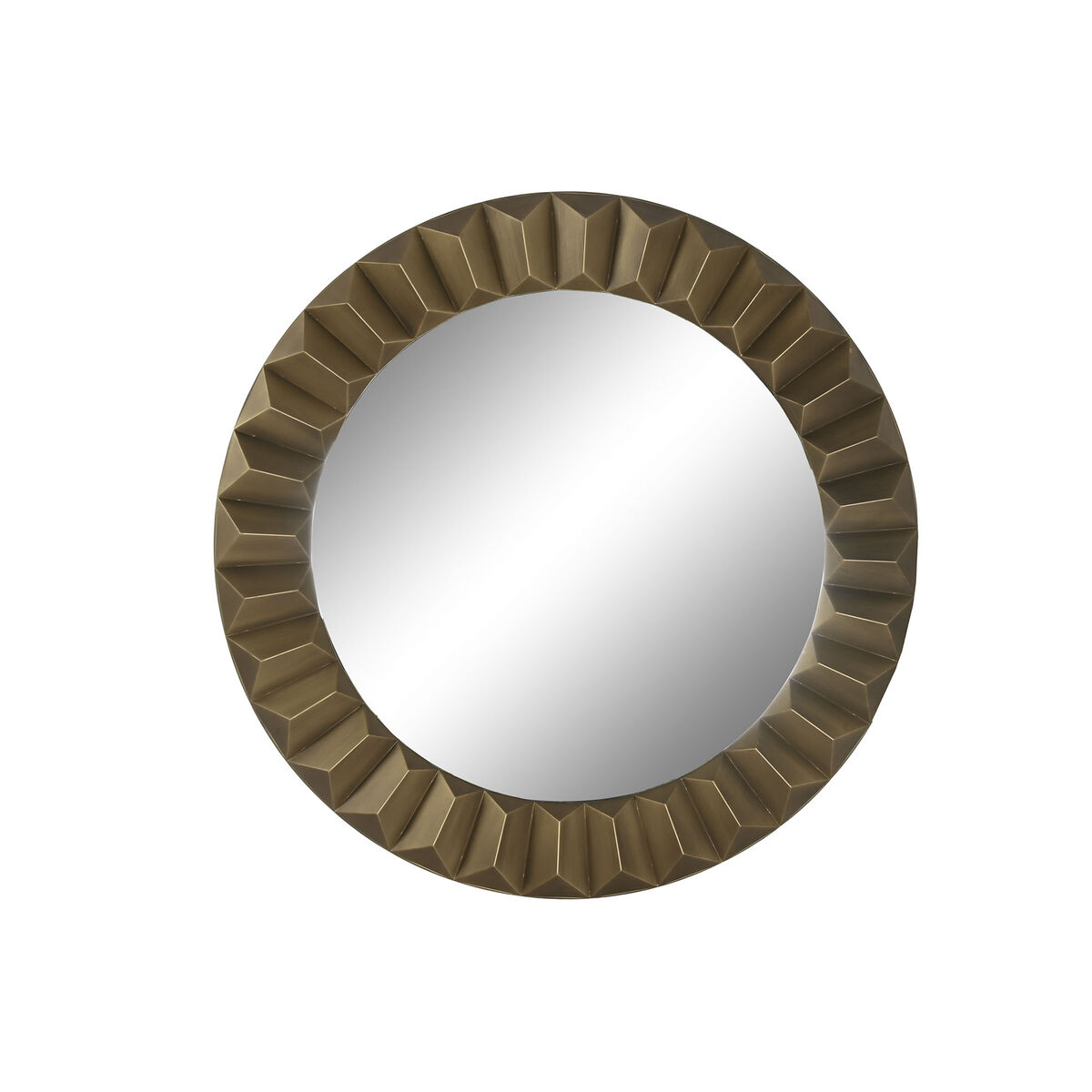 Specchio da parete Home ESPRIT Dorato Moderno 110,5 x 5,5 x 110,5 cm