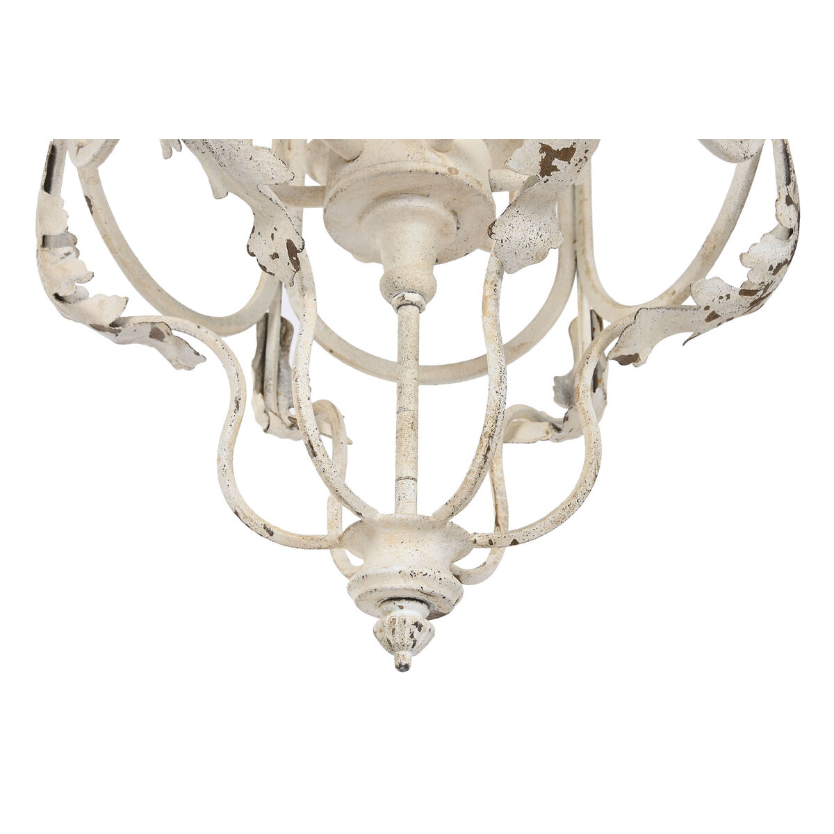 Lampadario Home ESPRIT Bianco Metallo 39 x 34 x 75 cm - Image 3