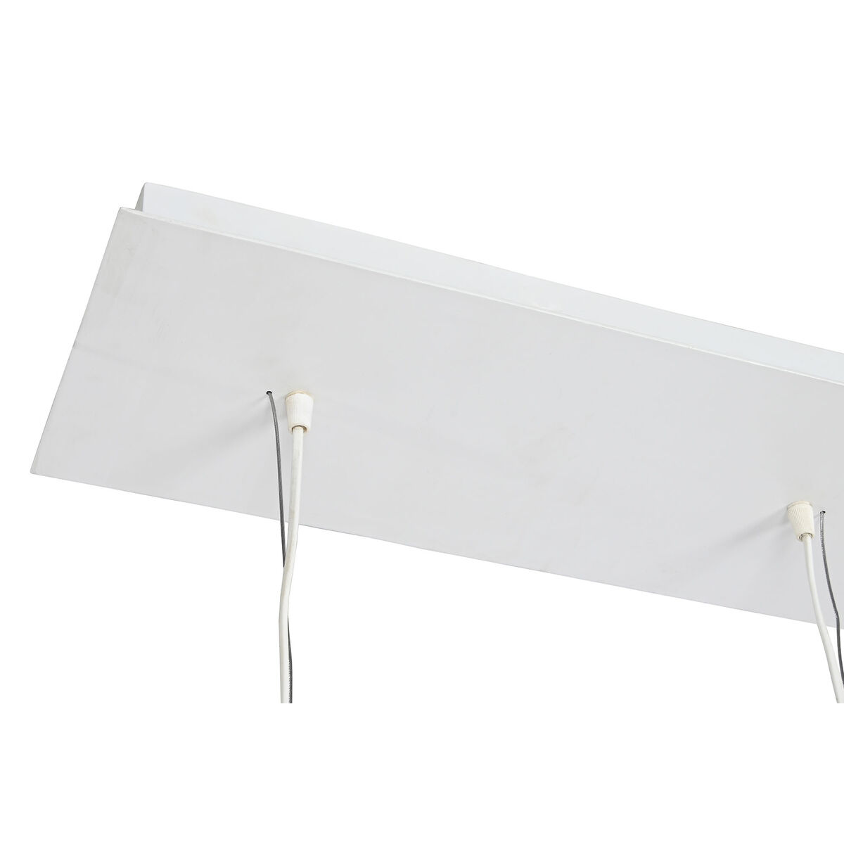 Lampadario Home ESPRIT Bianco Naturale Legno di eucalipto 50 W 20 x 20 x 40 cm - Image 5