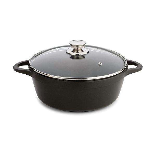 Casseruola con coperchio Valira BLACK IND 24CM Nero Ø 24 cm