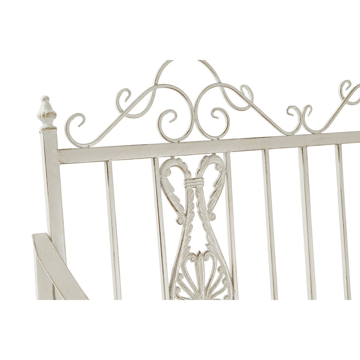 Sedia a Dondolo DKD Home Decor Metallo Alluminio Bianco (118 x 90 x 92 cm) - Image 3