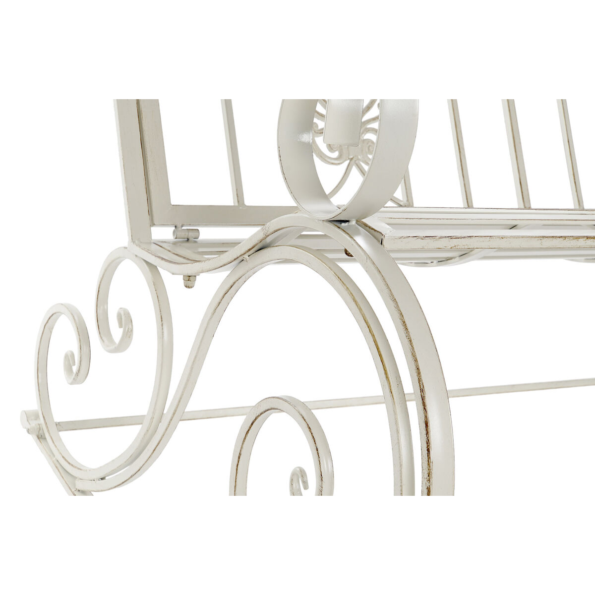 Sedia a Dondolo DKD Home Decor Metallo Alluminio Bianco (118 x 90 x 92 cm) - Image 4