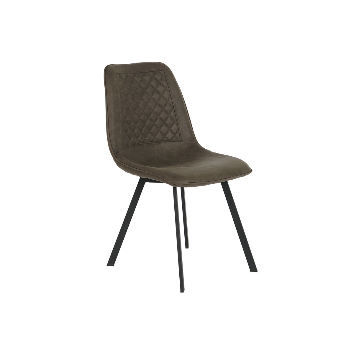Sedia DKD Home Decor Nero Grigio Metallo Poliuretano 63 x 49 x 85 cm 49 x 59 x 87 cm