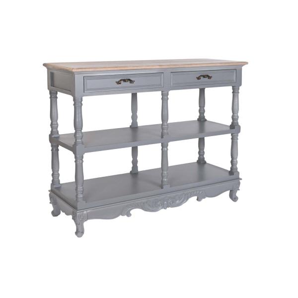 Credenza DKD Home Decor Grigio Naturale Legno di paulownia Legno MDF 117 x 39 x 89 cm