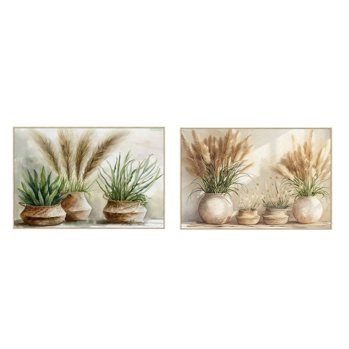 Tela Home ESPRIT Tela 123 x 4,5 x 83 cm 123 x 4 x 83 cm