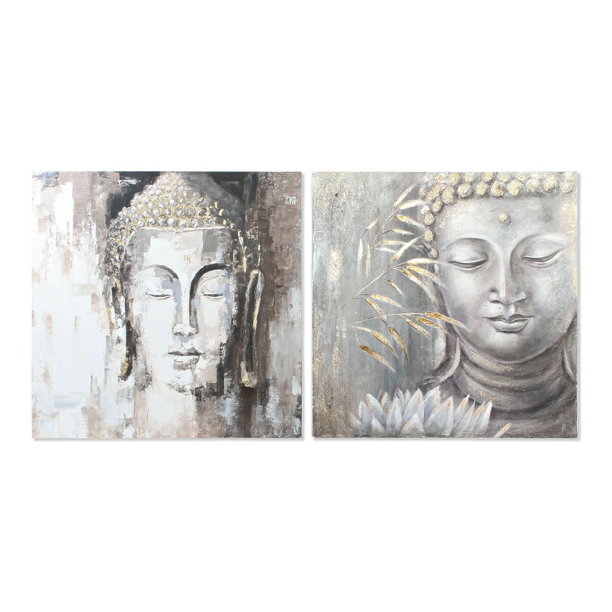 Tela DKD Home Decor Pino Tela 100 x 3,8 x 100 cm