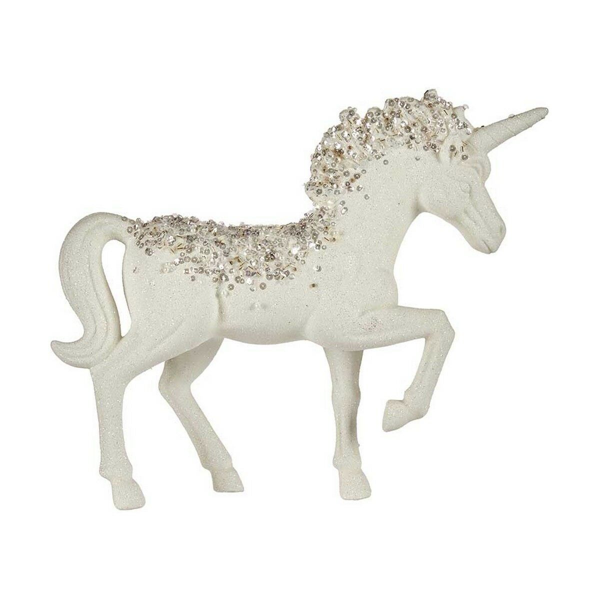 Statua Decorativa Krist+ Bianco Unicorno 9,5 x 31 x 40 cm