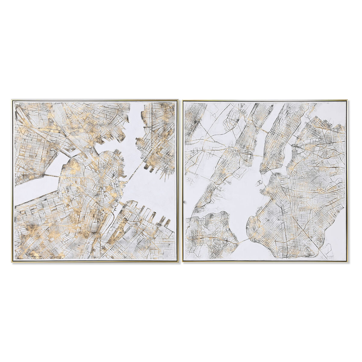 Tela Home ESPRIT polistirene Tela 102 x 4,5 x 102 cm