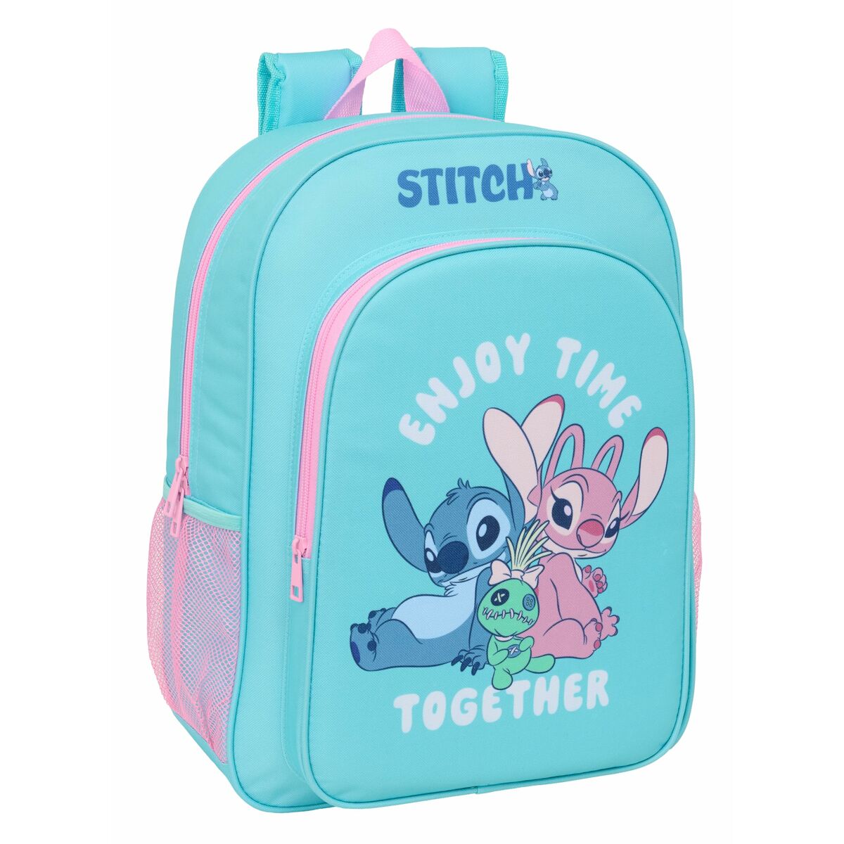 Zaino Scuola Stitch Azzurro 33 x 42 x 14 cm - Image 4