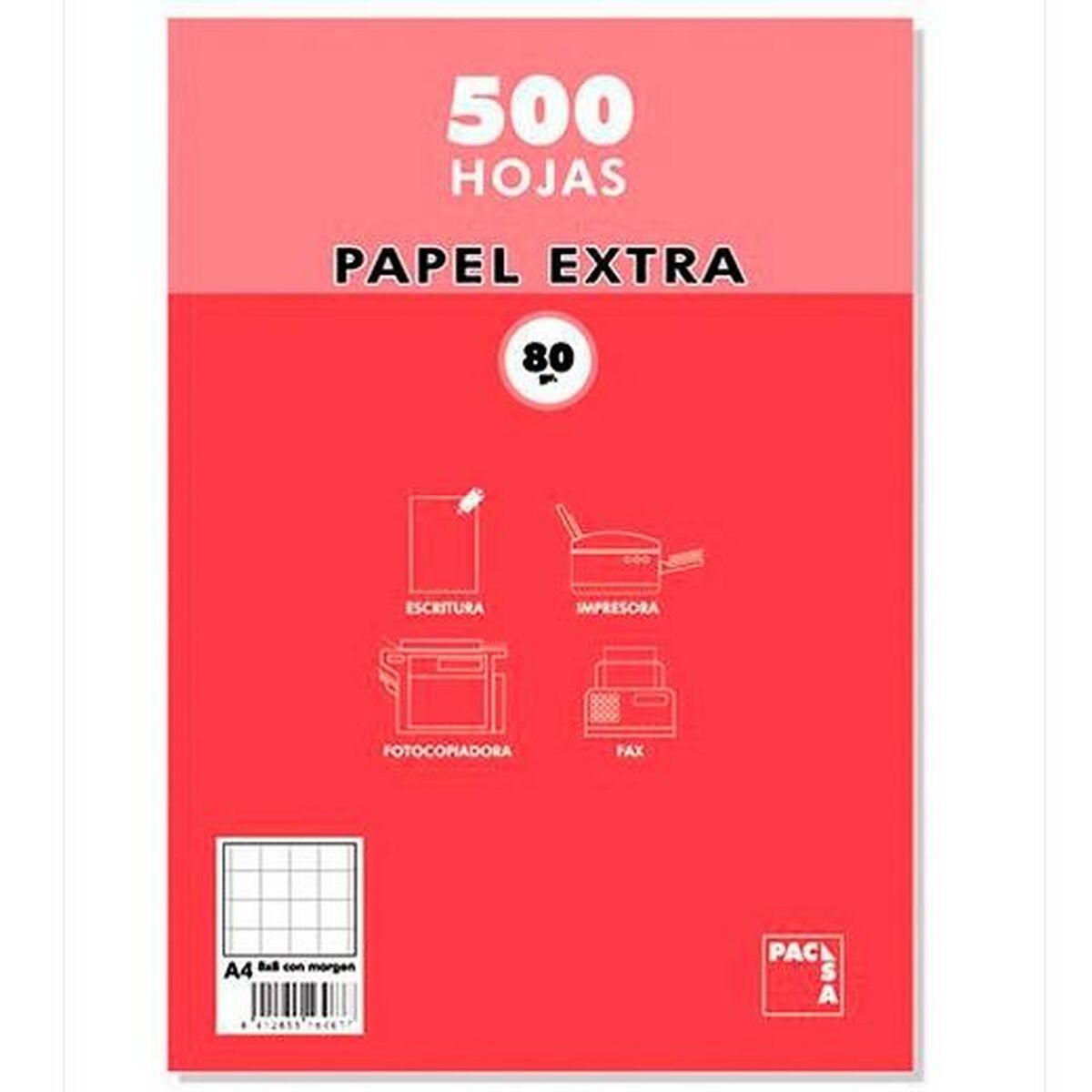 Carta Pacsa EXTRA Bianco A4 500 Fogli (5 Unità) - Image 3