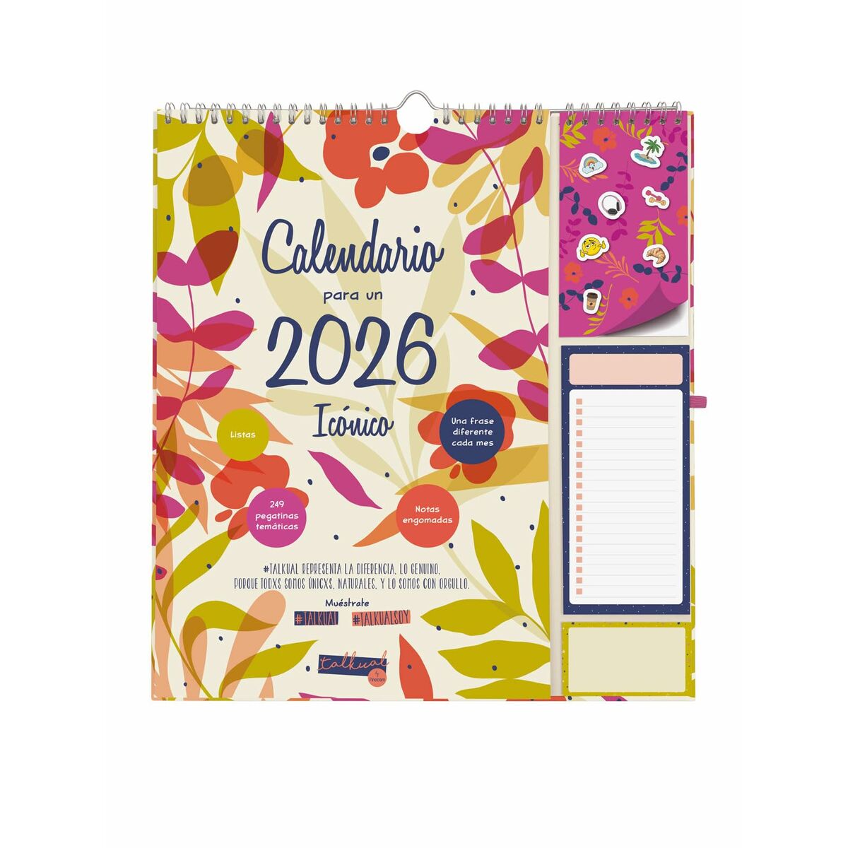 Calendario da parete Finocam Multicolore Carta 21,5 x 32,5 cm