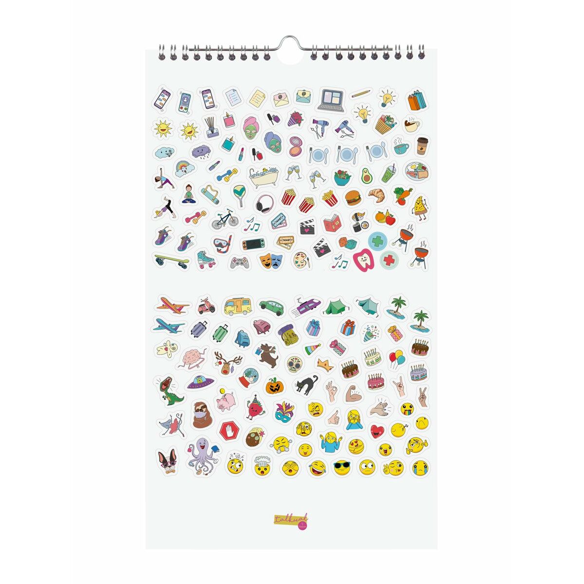 Calendario da parete Finocam Basic Multicolore Carta 2026 21 x 36 cm - Image 4