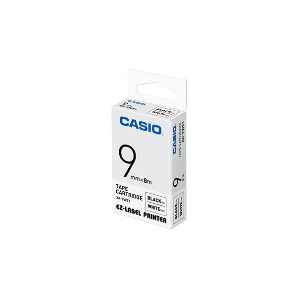 Nastro Laminato per Etichettatrici Casio XR-9WE Bianco Nero