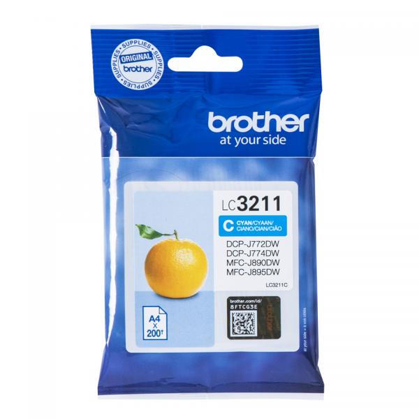 Cartuccia d'inchiostro compatibile Brother LC3211 Colore:Ciano