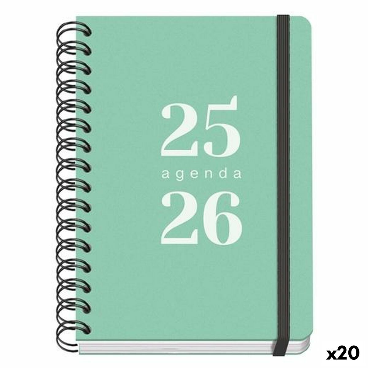 Agenda DOHE GRAMMAR Verde A5 150 x 210 mm 2025-2026 (20 Unità)