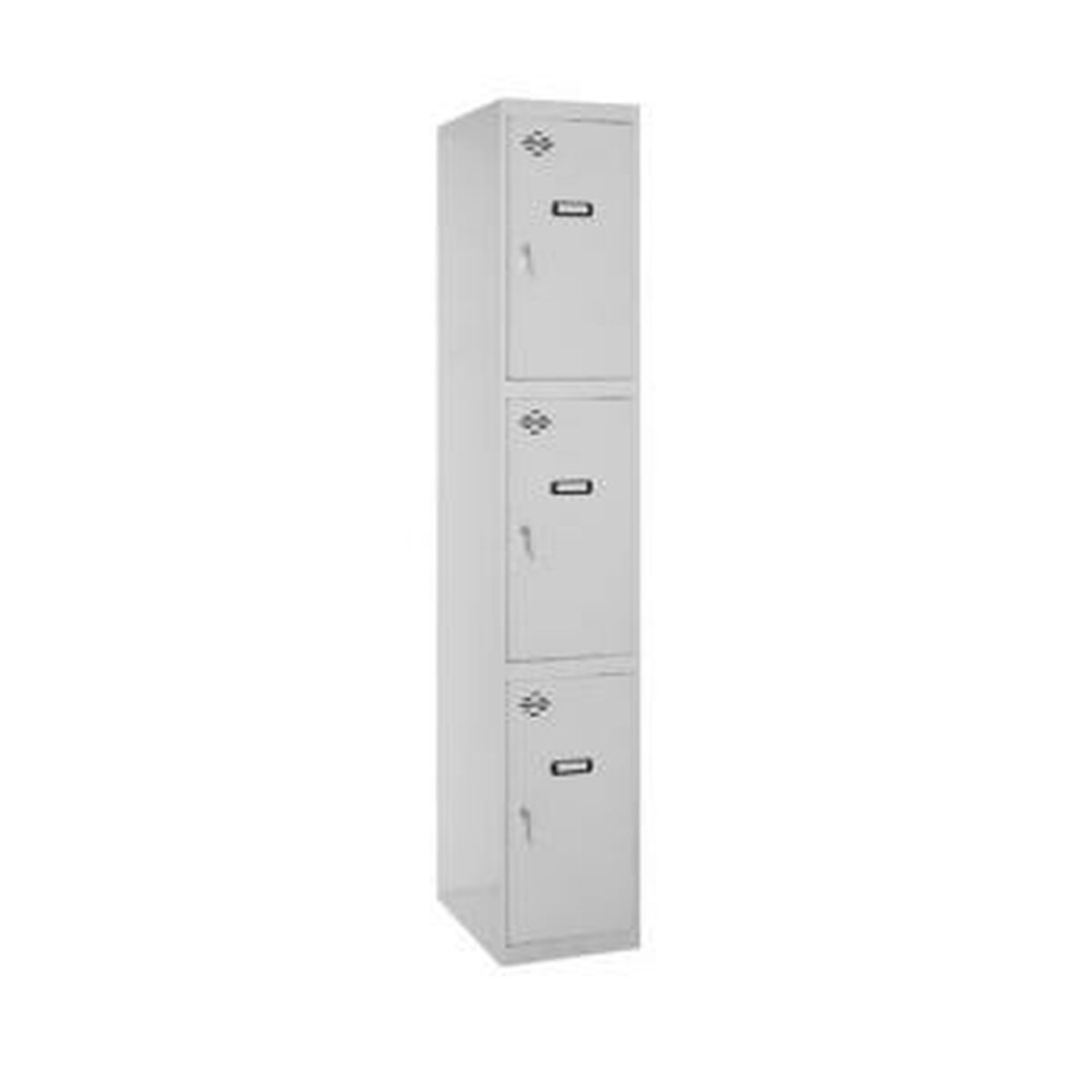 Armadietto SimonRack Grigio Metallo 3 porte 180 x 50 x 30 cm