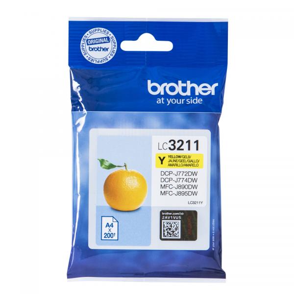 Cartuccia d'inchiostro compatibile Brother LC3211 Colore:Giallo