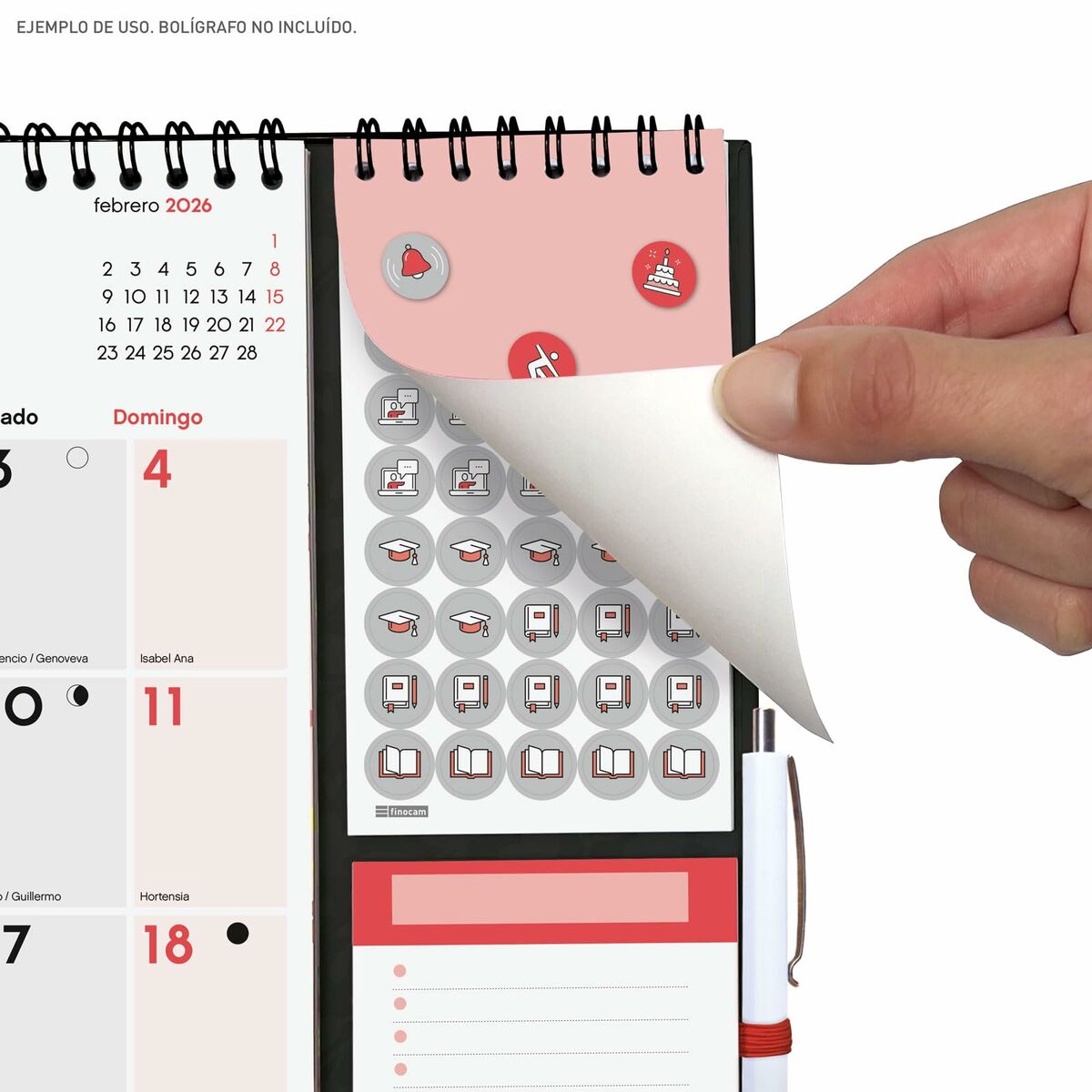 Calendario da parete Finocam Plus Carta 2026 21,5 x 32,5 cm - Image 4