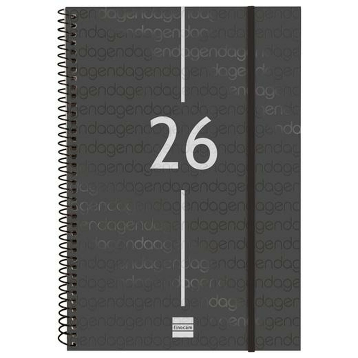 Agenda Finocam YEAR Nero 16,5 x 24,2 cm 2026