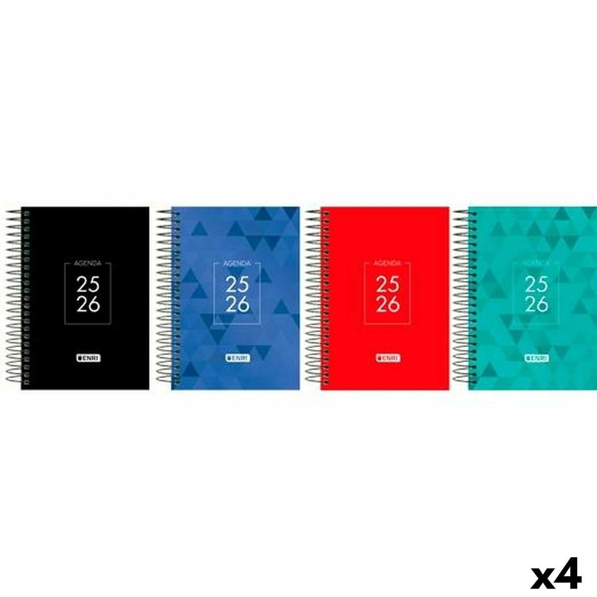 Agenda ENRI IDENTITY 1/4 15 x 21 cm 2025-2026 (4 Unità)