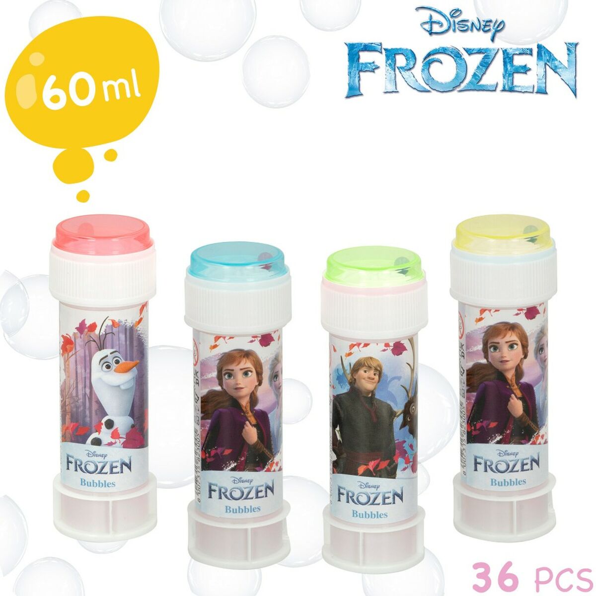 Bolle di Sapone Frozen 60 ml 3,8 x 11,5 x 3,8 cm (216 Unità) - Image 4