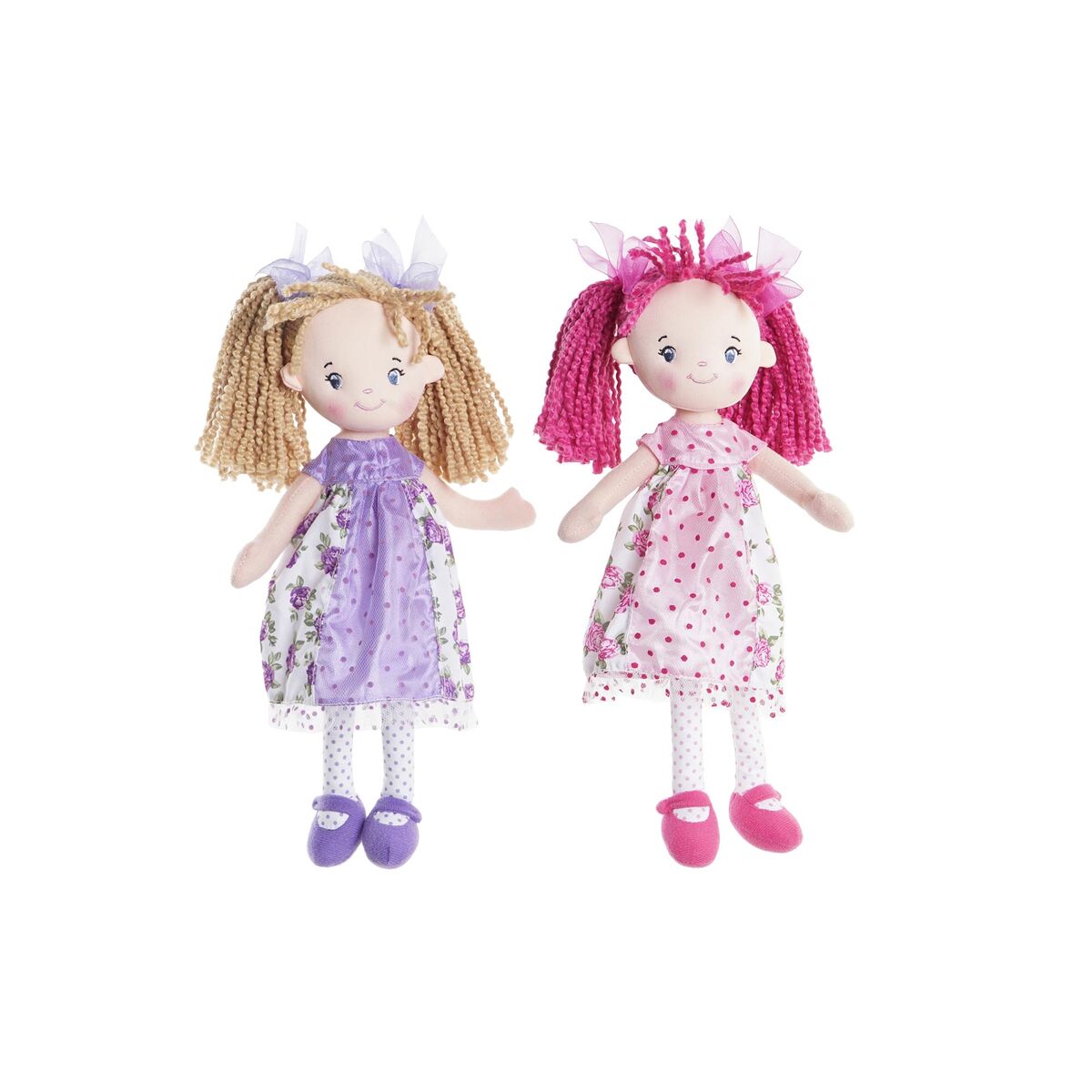 Bambola di Stoffa DKD Home Decor (20 x 8 x 30 cm) (2 Unità)