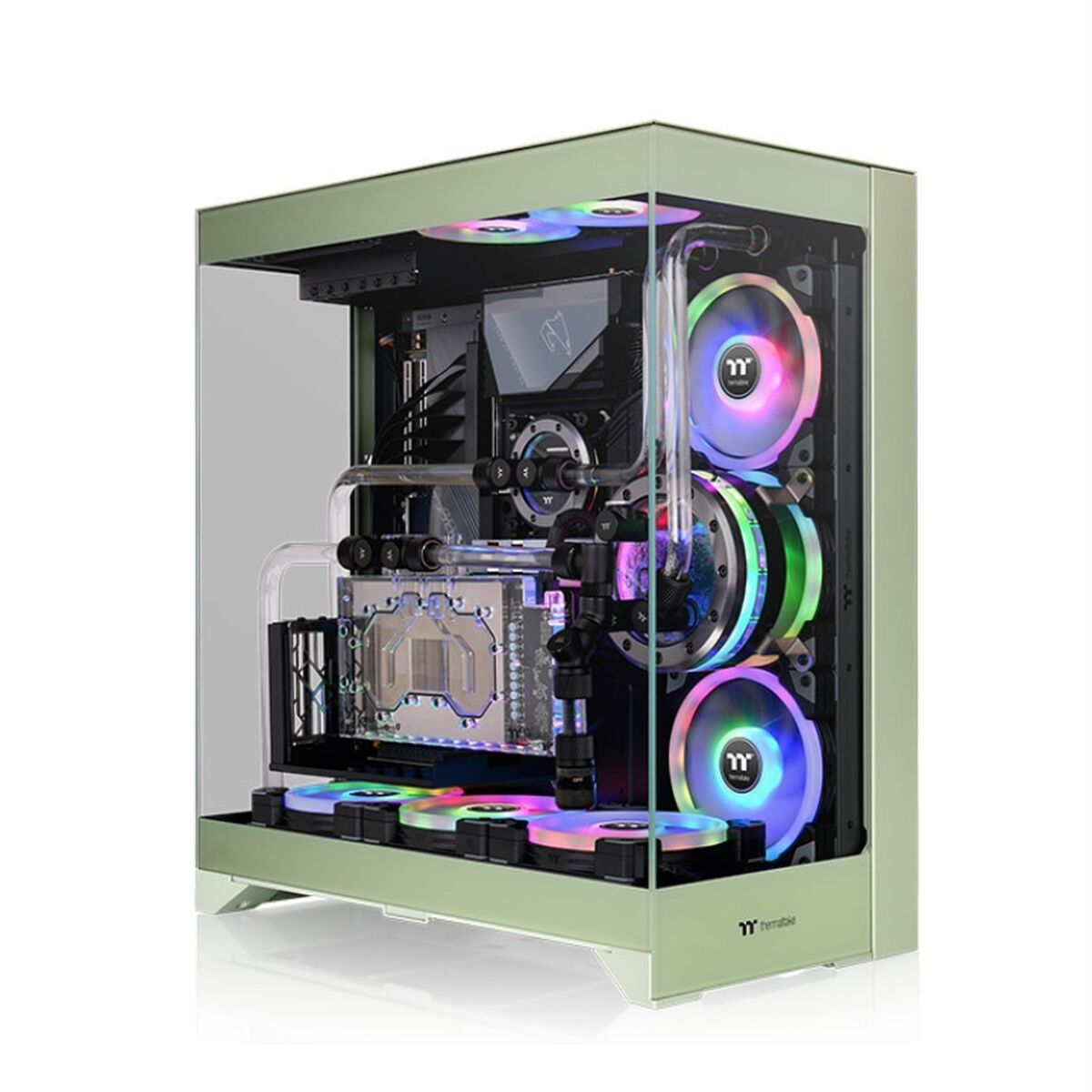 Case computer desktop ATX THERMALTAKE CTE E550 TG Verde