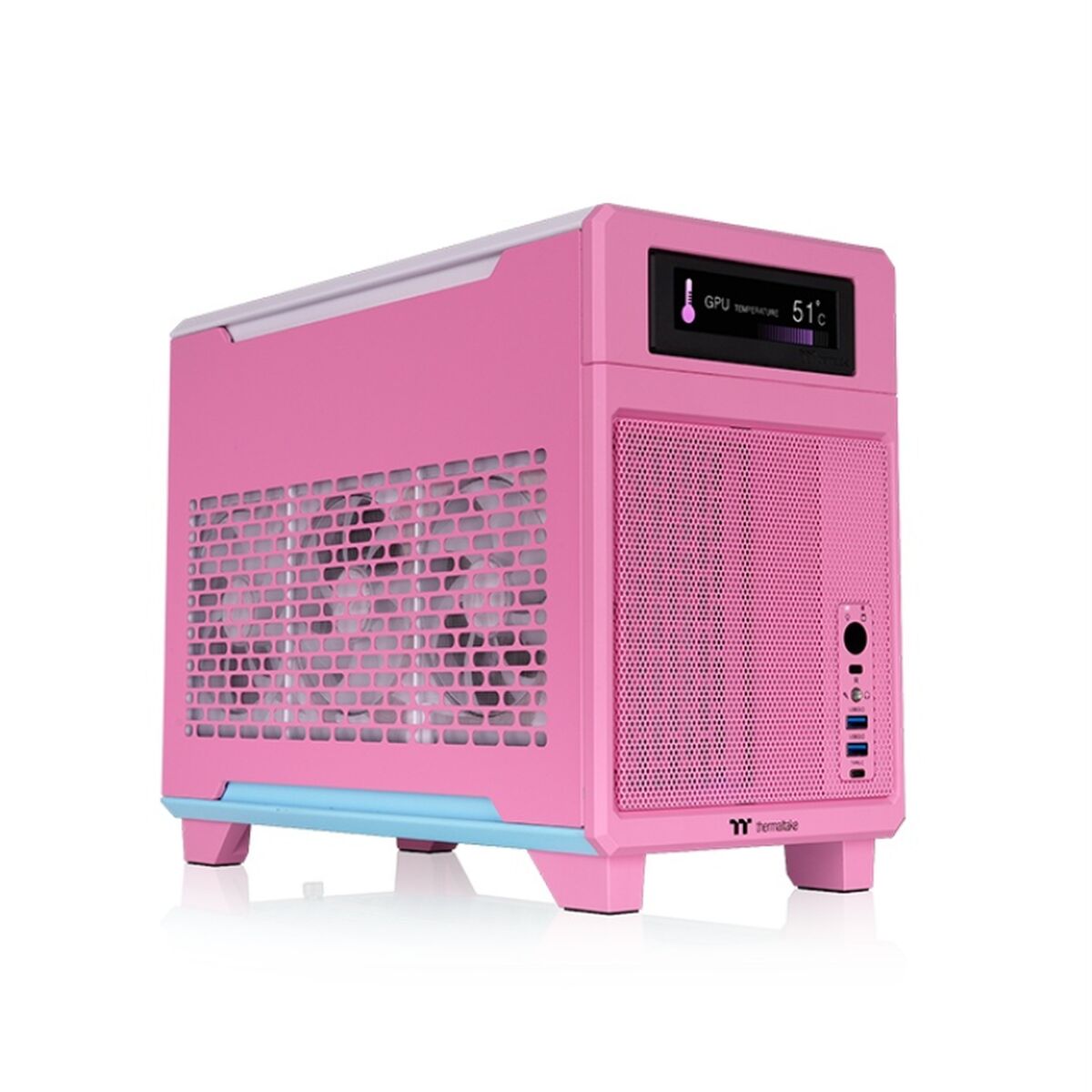 Case computer desktop ATX THERMALTAKE CA-11A-00SANN-00 Rosa