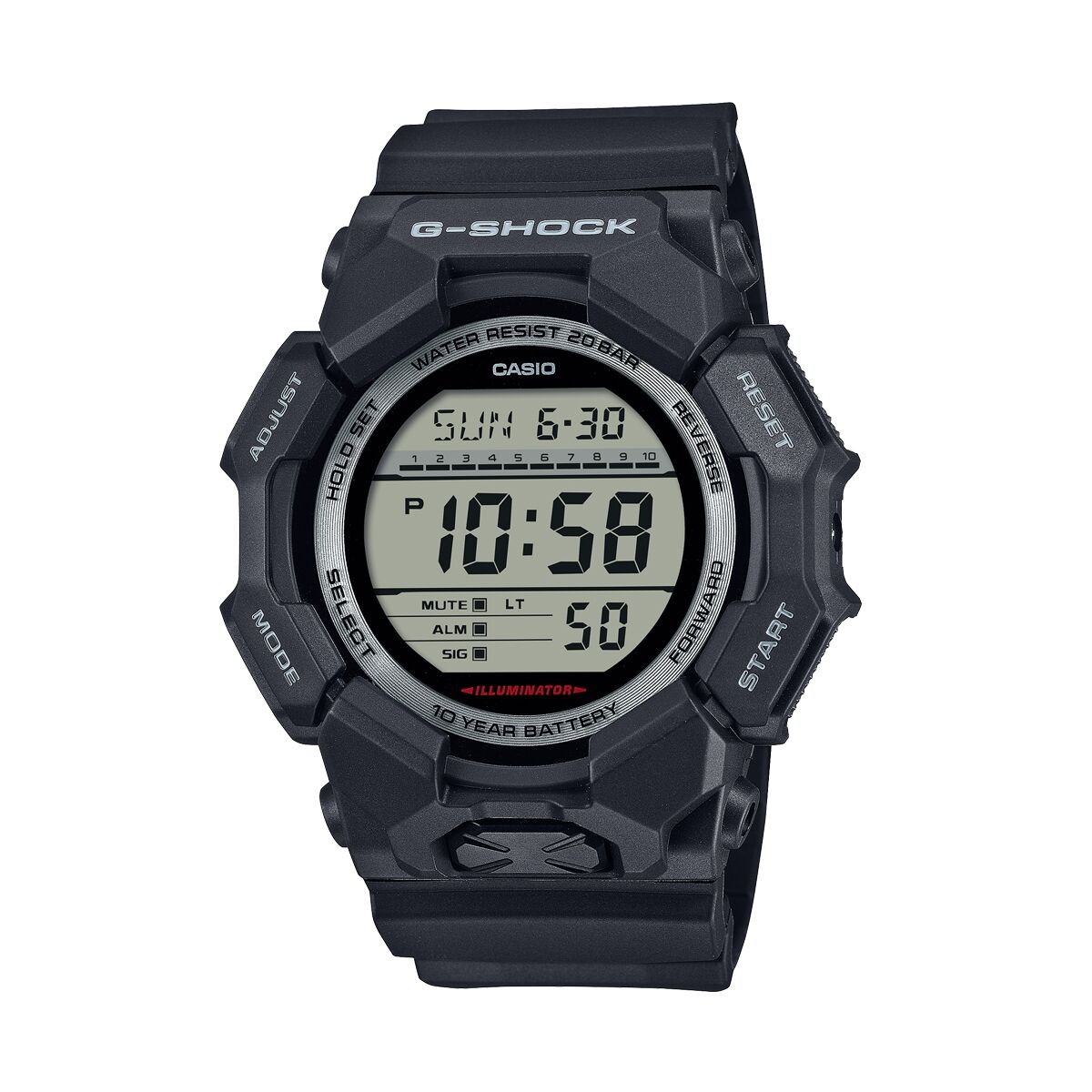 Orologio Uomo Casio G-Shock GRAND DIGIT Nero (Ø 52 mm)