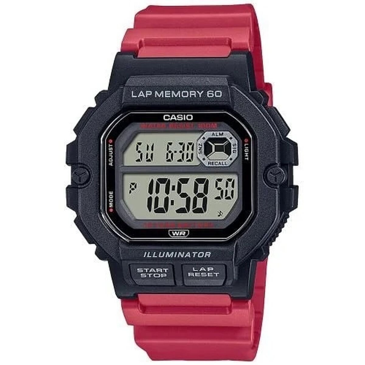 Orologio Uomo Casio ILLUMINATOR Nero (Ø 44,5 mm)
