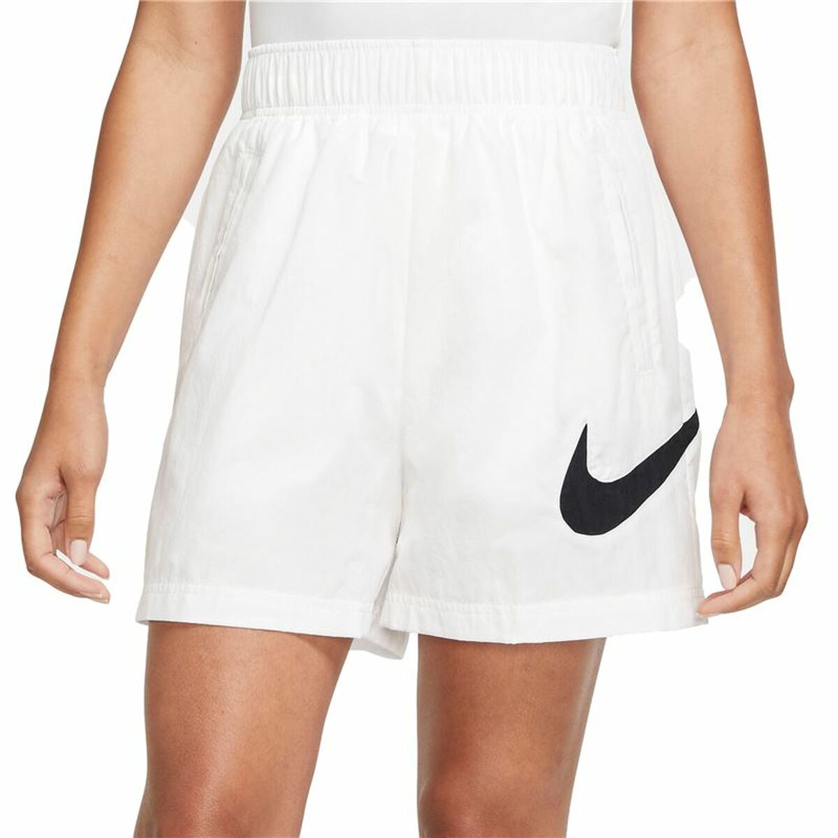 Pantaloncini Sportivi da Donna Nike Sportswear Essential Bianco Taglia:XS